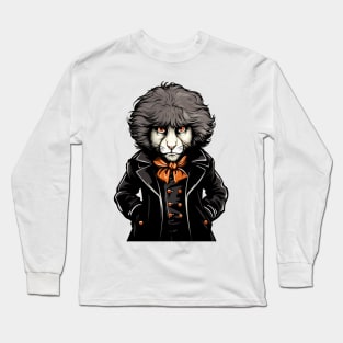 halloween grey hair lion Long Sleeve T-Shirt